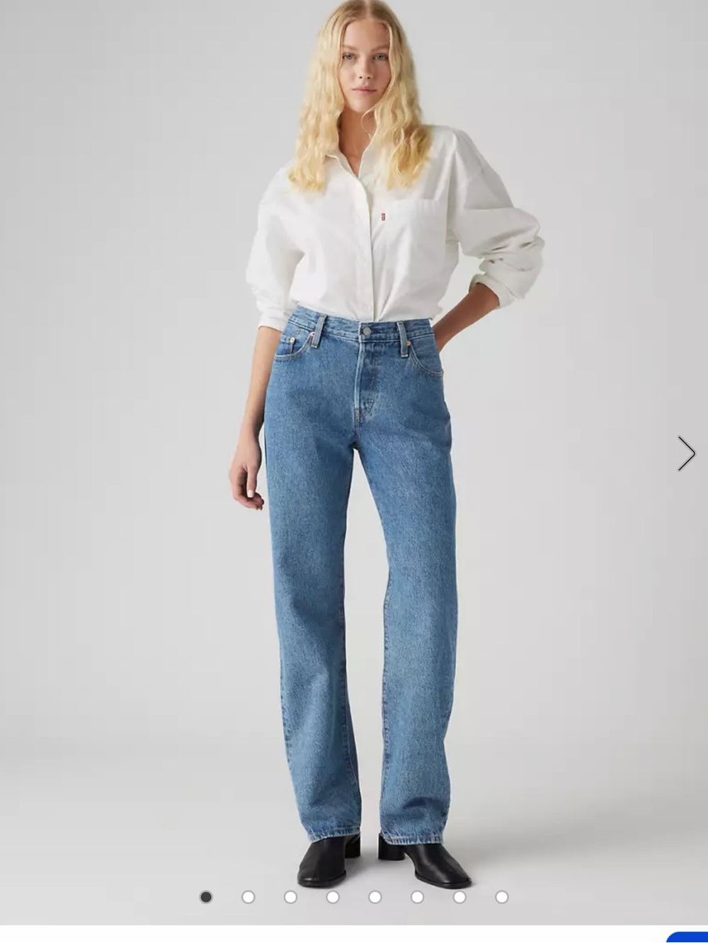 Levi's Straight Leg Jeans in Blue Denim